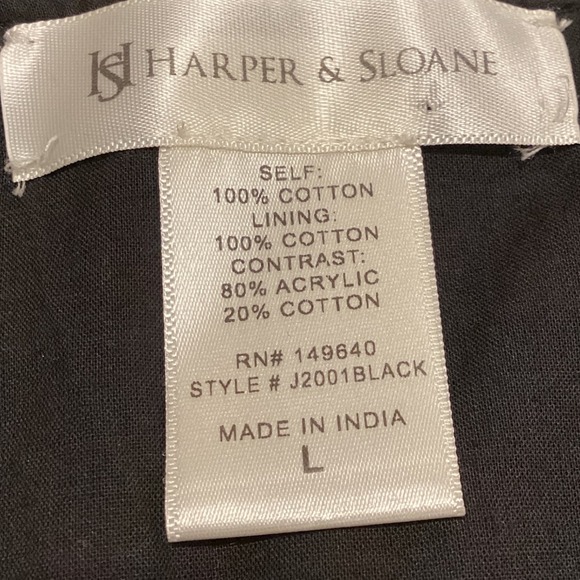 HARPER & SLOANE BLOUSE TOP, Colorful Boho Embroidered Jacket, Size Large - Picture 6 of 6